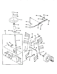 Steering Assembly parts for Craftsman Front-Engine Lawn Tractor 917256591 from AppliancePartsPros.com