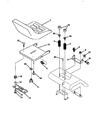 Seat Assembly parts for Craftsman Front-Engine Lawn Tractor 917256591 from AppliancePartsPros.com