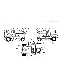 Decals parts for Craftsman Front-Engine Lawn Tractor 917256591 from AppliancePartsPros.com