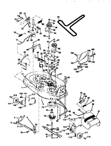 Mower Deck parts for Craftsman Front-Engine Lawn Tractor 917256591 from AppliancePartsPros.com