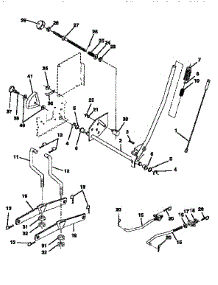 Mower Lift parts for Craftsman Front-Engine Lawn Tractor 917256600 from AppliancePartsPros.com