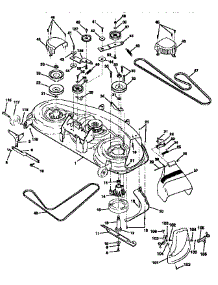 Mower Deck parts for Craftsman Front-Engine Lawn Tractor 917256600 from AppliancePartsPros.com