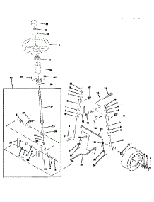 Steering Assembly parts for Craftsman Front-Engine Lawn Tractor 917256601 from AppliancePartsPros.com