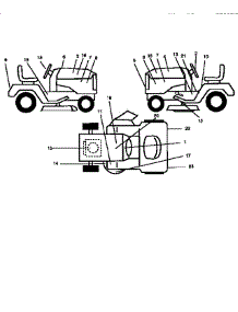 Decals parts for Craftsman Front-Engine Lawn Tractor 917256601 from AppliancePartsPros.com