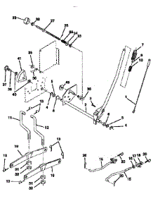 Mower Lift parts for Craftsman Front-Engine Lawn Tractor 917256601 from AppliancePartsPros.com