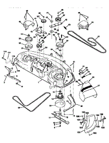 Mower Deck parts for Craftsman Front-Engine Lawn Tractor 917256601 from AppliancePartsPros.com