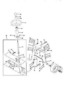 Steering Assembly parts for Craftsman Front-Engine Lawn Tractor 917256610 from AppliancePartsPros.com