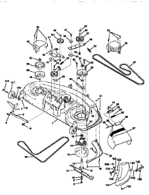 Mower Deck parts for Craftsman Front-Engine Lawn Tractor 917256610 from AppliancePartsPros.com