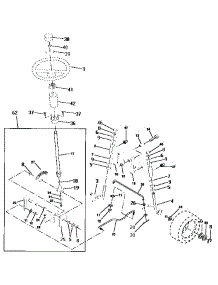 Steering Assembly parts for Craftsman Front-Engine Lawn Tractor 917256611 from AppliancePartsPros.com