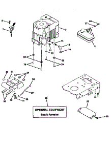 Engine parts for Craftsman Front-Engine Lawn Tractor 917256611 from AppliancePartsPros.com
