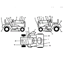 Seat Assembly parts for Craftsman Front-Engine Lawn Tractor 917256611 from AppliancePartsPros.com