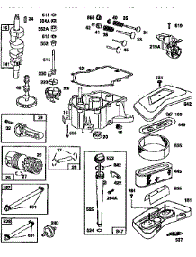 Engine 42A707-1625-01 (71 / 500) parts for Craftsman Front-Engine Lawn Tractor 917256660 from AppliancePartsPros.com