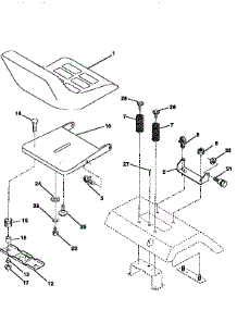 Seat Assembly parts for Craftsman Front-Engine Lawn Tractor 917256660 from AppliancePartsPros.com