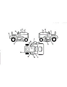 Decals parts for Craftsman Front-Engine Lawn Tractor 917256660 from AppliancePartsPros.com