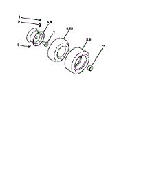 Wheels And Tires parts for Craftsman Front-Engine Lawn Tractor 917256660 from AppliancePartsPros.com