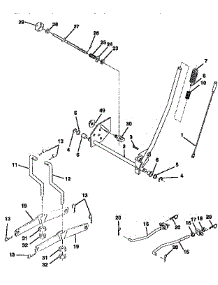 Mower Lift parts for Craftsman Front-Engine Lawn Tractor 917256660 from AppliancePartsPros.com