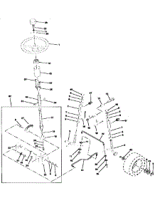 Steering Assembly parts for Craftsman Front-Engine Lawn Tractor 917256661 from AppliancePartsPros.com