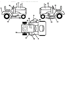 Decals parts for Craftsman Front-Engine Lawn Tractor 917256661 from AppliancePartsPros.com