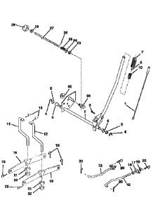 Mower Lift parts for Craftsman Front-Engine Lawn Tractor 917256661 from AppliancePartsPros.com