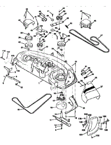 Mower Deck parts for Craftsman Front-Engine Lawn Tractor 917256661 from AppliancePartsPros.com