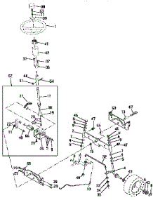 Steering Assembly parts for Craftsman Front-Engine Lawn Tractor 917256662 from AppliancePartsPros.com