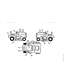 Decals parts for Craftsman Front-Engine Lawn Tractor 917256662 from AppliancePartsPros.com