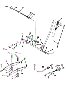 Mower Lift parts for Craftsman Front-Engine Lawn Tractor 917256662 from AppliancePartsPros.com