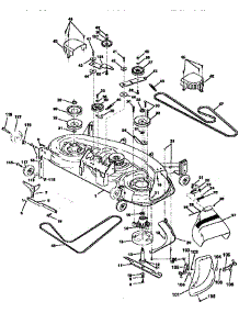 Mower Deck parts for Craftsman Front-Engine Lawn Tractor 917256662 from AppliancePartsPros.com