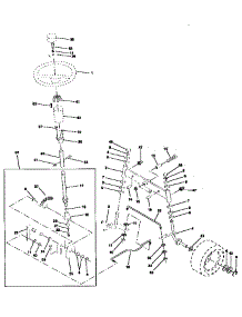Steering Assembly parts for Craftsman Front-Engine Lawn Tractor 917256670 from AppliancePartsPros.com