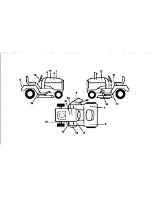 Decals parts for Craftsman Front-Engine Lawn Tractor 917256670 from AppliancePartsPros.com