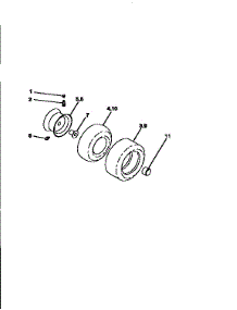 Wheels And Tires parts for Craftsman Front-Engine Lawn Tractor 917256670 from AppliancePartsPros.com