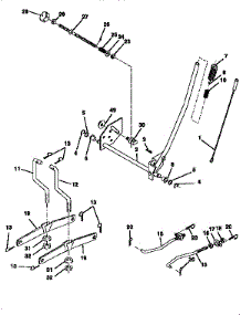 Mower Lift parts for Craftsman Front-Engine Lawn Tractor 917256670 from AppliancePartsPros.com