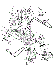 Mower Deck parts for Craftsman Front-Engine Lawn Tractor 917256670 from AppliancePartsPros.com