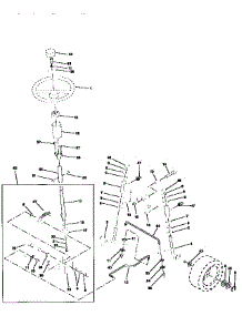 Steering Assembly parts for Craftsman Front-Engine Lawn Tractor 917256680 from AppliancePartsPros.com