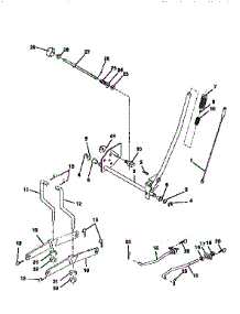Mower Lift parts for Craftsman Front-Engine Lawn Tractor 917256680 from AppliancePartsPros.com