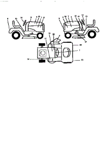 Decals parts for Craftsman Front-Engine Lawn Tractor 917256700 from AppliancePartsPros.com