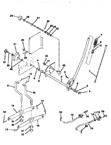Mower Lift parts for Craftsman Front-Engine Lawn Tractor 917256700 from AppliancePartsPros.com