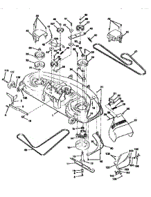 Mower Deck parts for Craftsman Front-Engine Lawn Tractor 917256700 from AppliancePartsPros.com