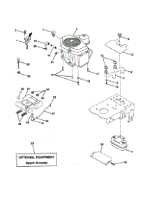Engine parts for Craftsman Front-Engine Lawn Tractor 917256701 from AppliancePartsPros.com