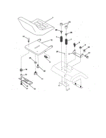Seat Assembly parts for Craftsman Front-Engine Lawn Tractor 917256701 from AppliancePartsPros.com