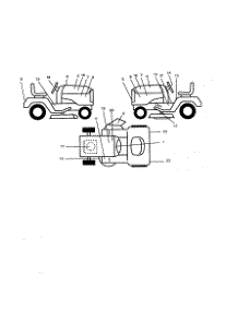 Decals parts for Craftsman Front-Engine Lawn Tractor 917256701 from AppliancePartsPros.com