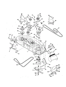 Mower Deck parts for Craftsman Front-Engine Lawn Tractor 917256701 from AppliancePartsPros.com