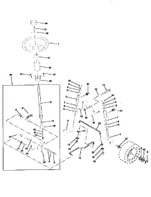 Steering Assembly parts for Craftsman Front-Engine Lawn Tractor 917256702 from AppliancePartsPros.com