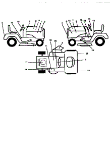 Decals parts for Craftsman Front-Engine Lawn Tractor 917256702 from AppliancePartsPros.com
