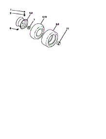Wheels And Tires parts for Craftsman Front-Engine Lawn Tractor 917256702 from AppliancePartsPros.com