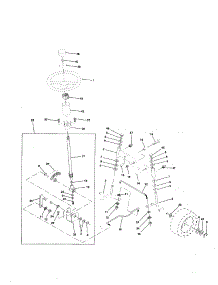 Steering Assembly parts for Craftsman Front-Engine Lawn Tractor 917256711 from AppliancePartsPros.com