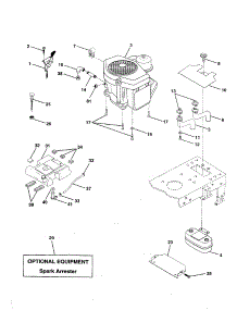 Engine parts for Craftsman Front-Engine Lawn Tractor 917256711 from AppliancePartsPros.com