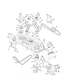 Mower Deck parts for Craftsman Front-Engine Lawn Tractor 917256711 from AppliancePartsPros.com