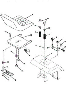 Seat Assembly parts for Craftsman Front-Engine Lawn Tractor 917256712 from AppliancePartsPros.com