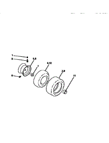 Wheels And Tires parts for Craftsman Front-Engine Lawn Tractor 917256712 from AppliancePartsPros.com